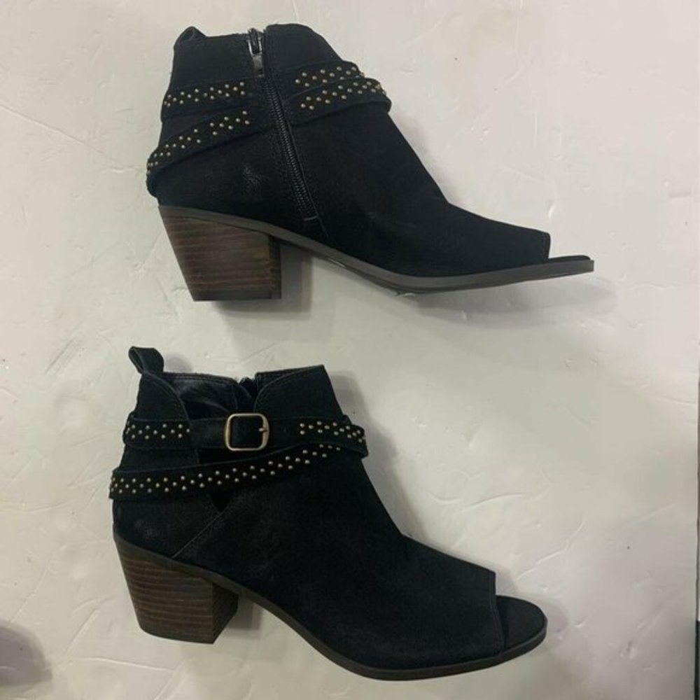 Lucky Brand Womens Braxley Ankle Boots Booties Bla